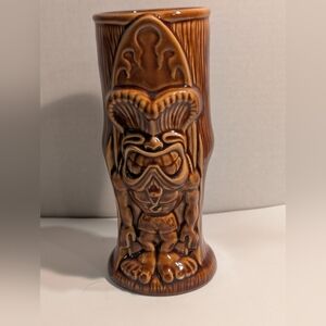 A Tiki Farm 2005 Al Evans ceramic tiki mug Ron Jon. Collectible ceramic cocktail